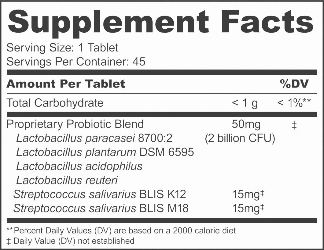 probiotic supplement facts